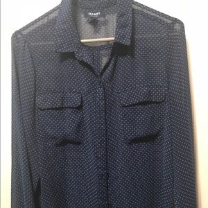 Old Navy Sheer Button Down Top